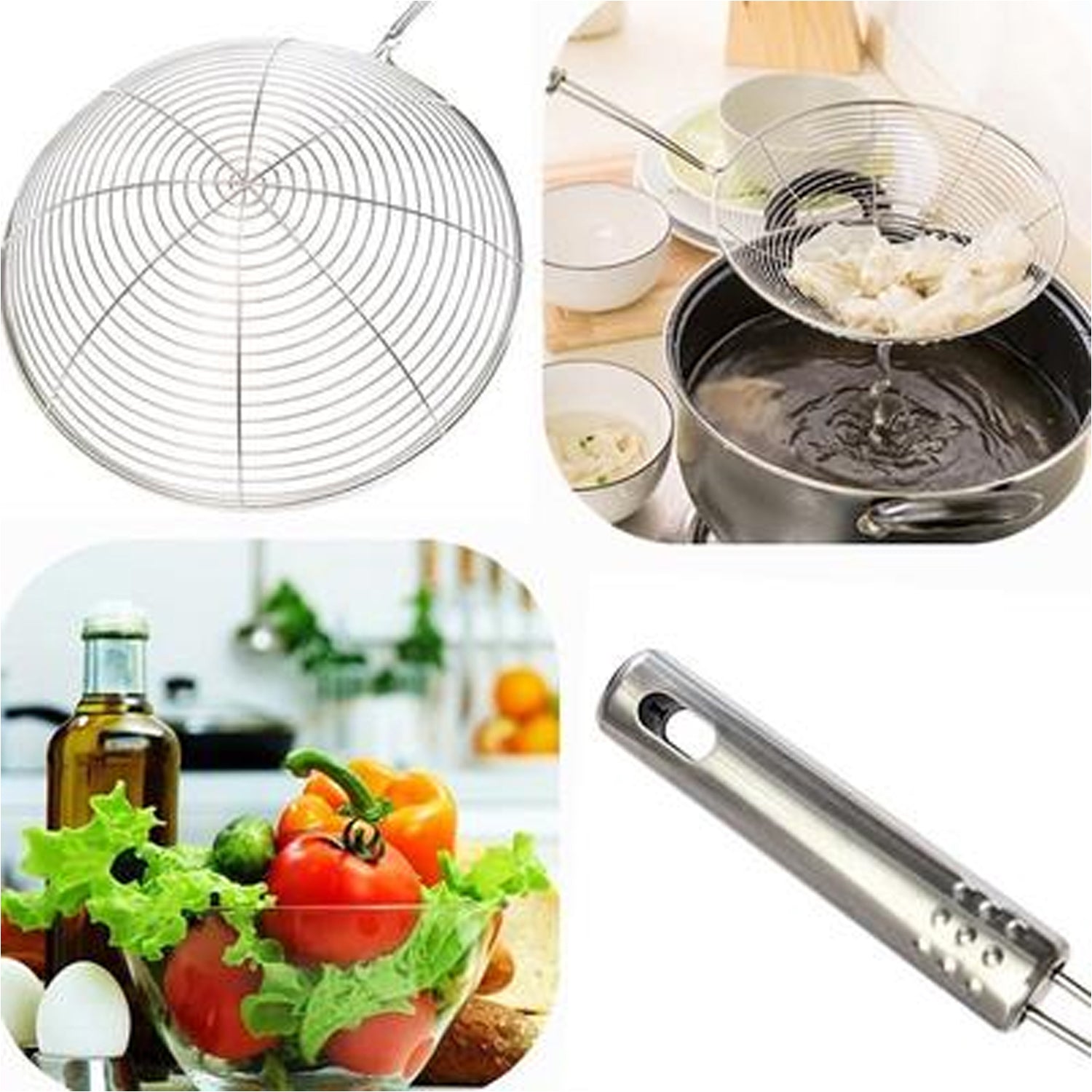 2730 Large Oil Strainer To Get Perfect Fried Food Stuffs Easily Without Any Problem And Damage. DeoDap 2730 Large Oil Strainer To Get Perfect Fried Food Stuffs Easily Without Any Problem And Damage. DeoDap